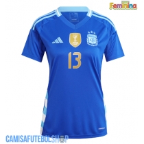 Camisa de time de futebol Argentina Cristian Romero #13 Replicas 2º Equipamento Feminina Copa America 2024 Manga Curta